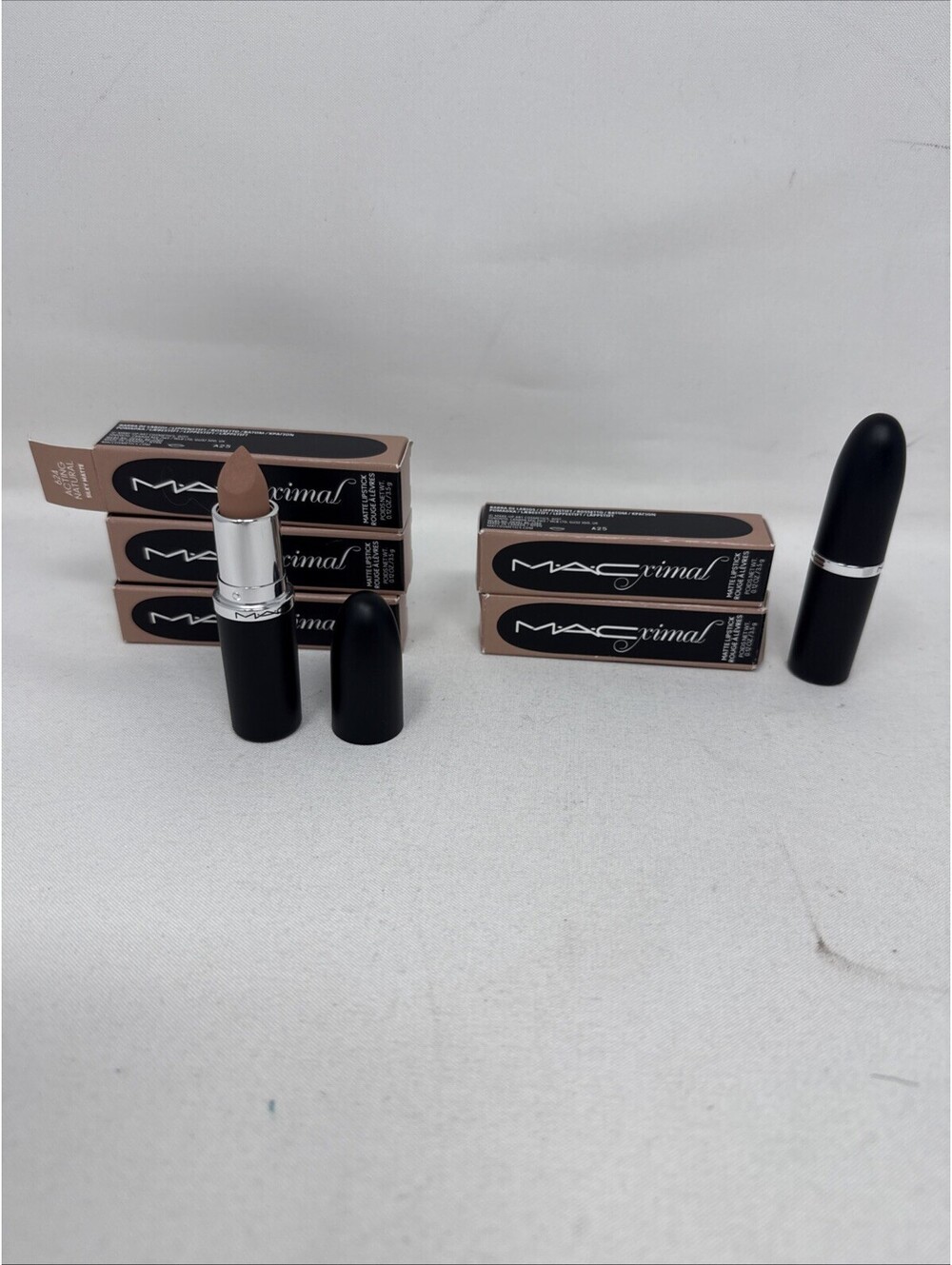 3X MACximal Acting Natural Matte Lipstick 3.5g. Each NIB  A4